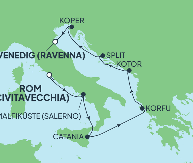 8-Tages-Kreuzfahrt: Norwegian Gem - Glänzendes Mittelmeer ab Wien