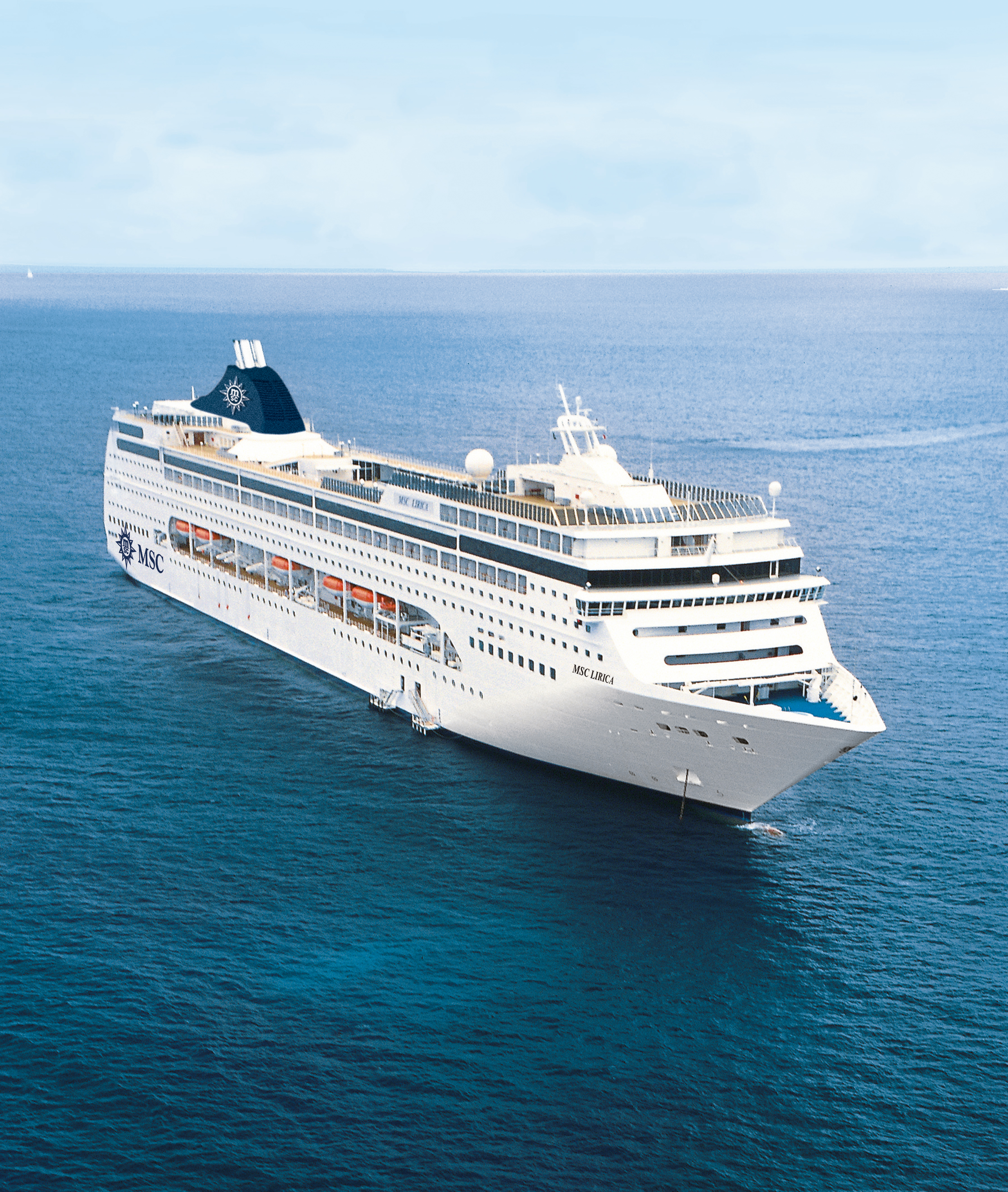 MSC Lirica auf dem Meer